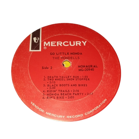 Mercury Go Little Honda Vinyl Record - Picture 8 of 8
